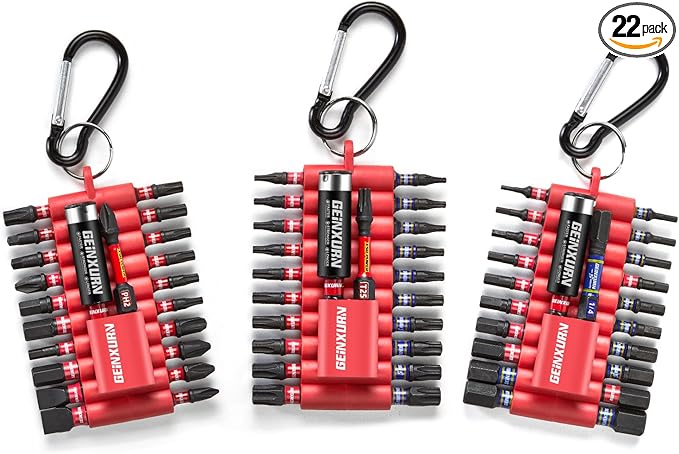 (PH/TORX/HEX/PZ/SQ/SL) Screwdriver Bits Set, 66 Pieces Impact 1?? 2?쒶agnetic S2 Steel Multi Power Insert Driver Bits and 3Pc Bit Holder with Organizer Sleeve