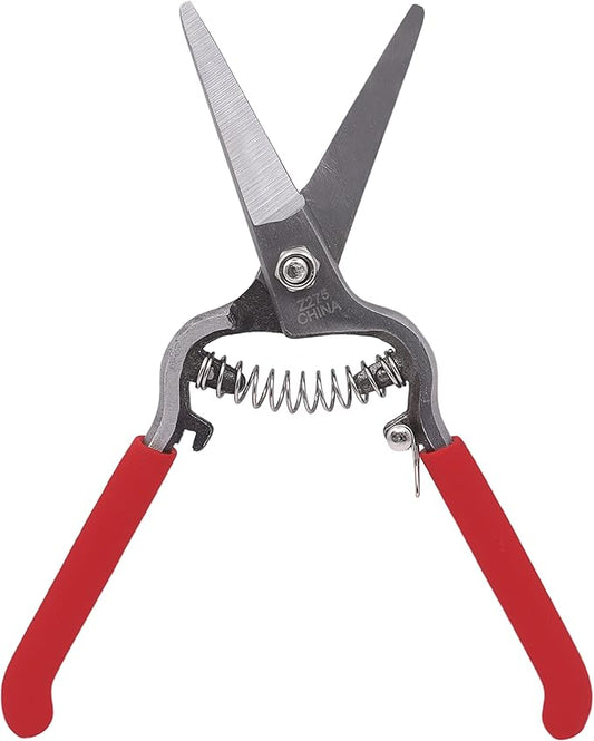 Zenport Z275 Needlenose Shear, Flower, 8-Inch Heavy Duty Forged Steel Straight Blade