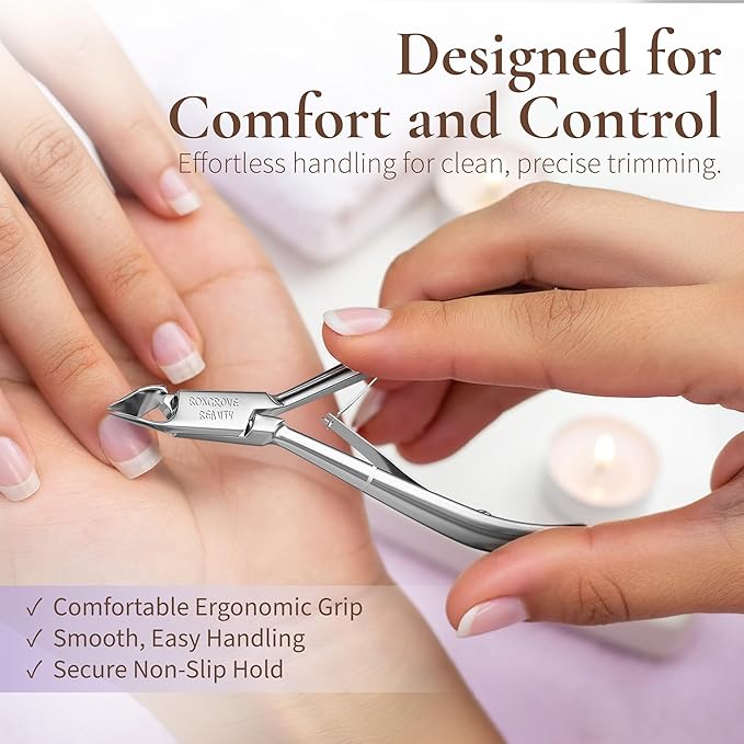 Professional Cuticle Cutter Trimmer Manicure Tools with Double Spring??Perfect Nail Care Tool for Manicure & Pedicure Beauty at Home/Spa/Saloon