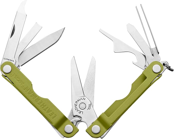 LEATHERMAN, Micra, Keychain Multi-tool with Grooming Tools, Mini Pocketknife for Everyday Carry (EDC), Hobbies & Outdoors, Built in the USA, Mojito