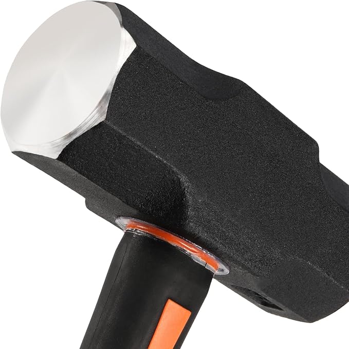 4PCS 4LB Sledge Hammer, 14.5 Inch Club Hammer with Forged Steel Head & Fiberglass Handle, Drilling Crack Hammer for Camping, Removing