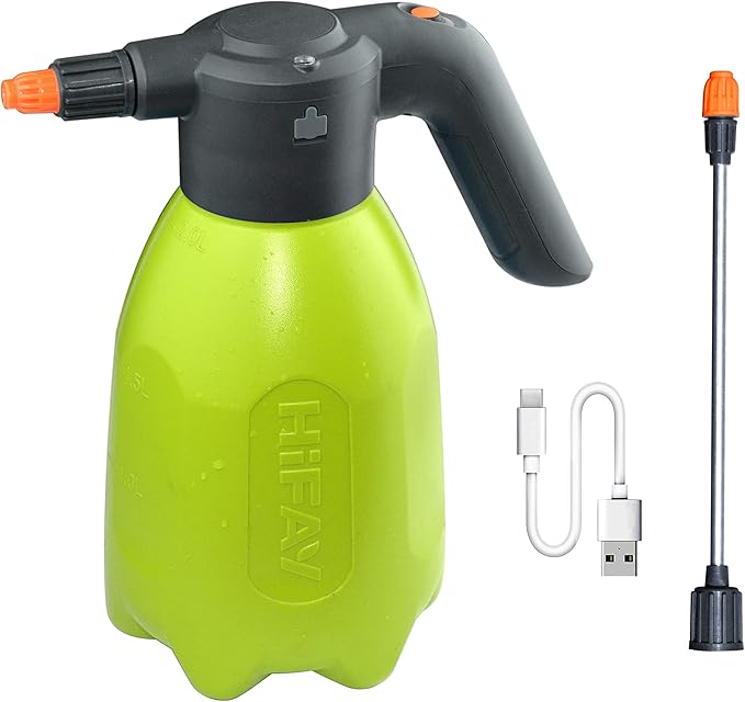 ES2-PRO Electric Spray Bottle 2L/0.5Gallon, Rechargeable Battery Powered Sprayer Spray 60 Bottles On a Single Charge, Automatic Plant Mister竊똏ump Sprayer,Indoor Watering Can for Plants