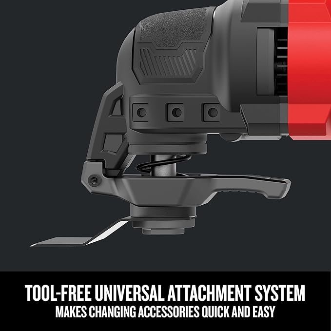 CRAFTSMAN Oscillating Tool, 3-Amp, Includes Universal Tool-free Accessory System, Blades, Sandpaper and Tool Bag, Corded (CMEW401)