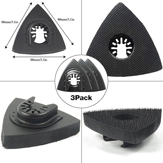 156Pcs Oscillating Tool Sanding Pad Kit, 3Pcs Multitool Sanding Pads and 3Pcs Finger Sanding Pad, 150Pcs Sandpaper, for Wood/Plaster Polish Sanding, & Other Surfaces, Compatible with Multiple Tools
