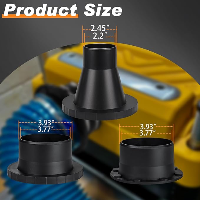 4" Magnetic Dust Collection Fittings for Dust Collectors Woodwork Shop Vacuum Hose,One-to-Multi Magnetic Dust Collector System w/1PK Mag Port Connector+5Set 4??2.5??Couplers,Quick Hose to Drum Jointer