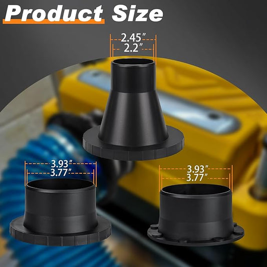 4" Magnetic Dust Collection Fittings for Dust Collectors Woodwork Shop Vacuum Hose,One-to-Multi Magnetic Dust Collector System w/1PK Mag Port Connector+5Set 4??2.5??Couplers,Quick Hose to Drum Jointer