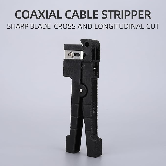 Fiber Optic Tool 45-165 Fiber Loose Tube Transverse Fiber Optic Buffer Tube Coaxial Cable Stripper Coax Stripping Hand Tool