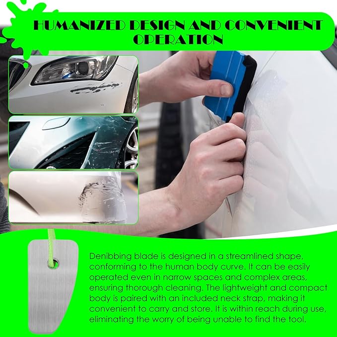 Denibbing Tool, Shark Blade Denibbing Tool, Paint Denibbing Tool for Removing Dust, Paint Imperfections or Stains