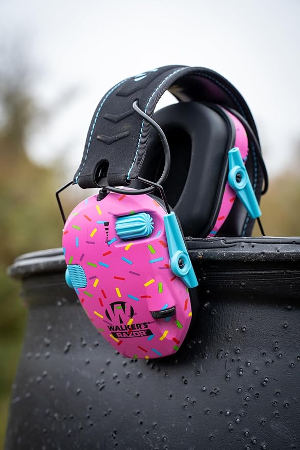 Walker's Razor Slim Ultra Low Profile Compact Design Adjustable Range Shooting Hunting Hearing Protection Electronic Earmuffs