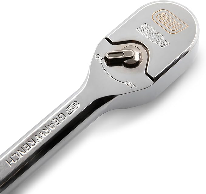 GEARWRENCH 1/2" Drive 120XP Full Polish Chrome Teardrop Ratchet | 81304XP