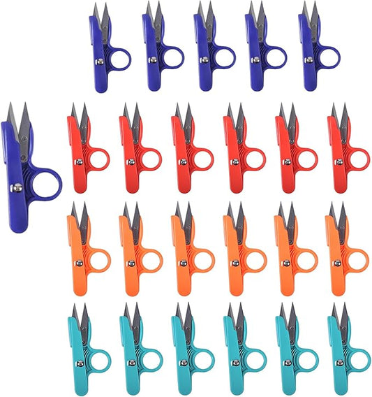 UCEC 24 Pack Thread Snips Sewing Scissors, Small Fabric Scissors & Mini Thread Cutter Clips for Knitting, Crocheting, Tailoring & Craft Detail Cutting, 4.7 Inch