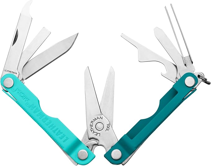 LEATHERMAN, Micra, Keychain Multi-tool with Grooming Tools, Mini Pocketknife for Everyday Carry (EDC), Hobbies & Outdoors, Built in the USA, Parakeet