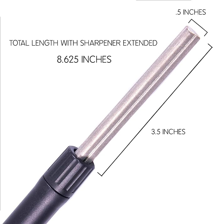 Kraken Bass Fishing Hook Sharpener - Diamond Stone & Grooved for Fishing Hooks and Knives