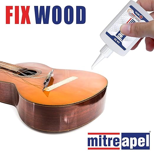 MITREAPEL Ca Glue with Activator (50 x 1.7 oz - 50 x 6.7 fl oz), Cyanoacrylate Super Glue for Plastic, Glass, Leather, Ceramic, Woodworking, DIY, 3D Printing - Instant Bond - 50 Pack
