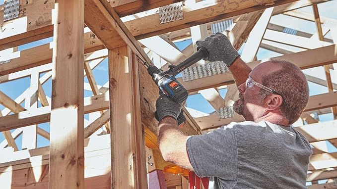 BOSCH GXL18V-260B26 18V 2-Tool Combo Kit with 1/2 In. Hammer Drill/Driver, 1/4 In. and 1/2 In. Two-In-One Bit/Socket Impact Driver, (1) CORE18V 8 Ah Battery and (1) CORE18V 4 Ah Battery