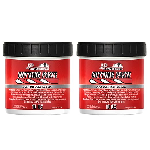 Cutting Paste 10 OZ, Cutting, Tapping, and Drilling Lubricant, Reduces Heat, Extends Tool Life & Improves Precision, for Drilling, Milling, Threading, and More (2 Pack)