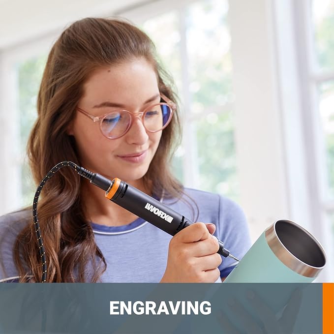 Worx MAKERX WX991L 3pc Crafting Tool Combo Kit - Rotary Tool + Angle Grinder + Wood & Metal Crafter