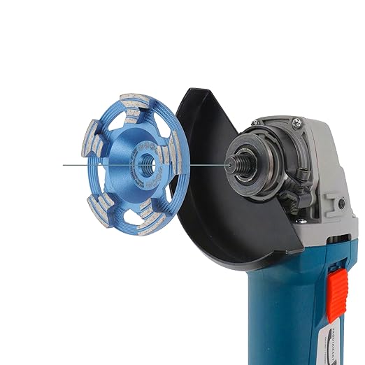 PRODIAMANT 4??Diamond Cup Wheel, 5/8??11 Arbor, Wet/Dry, Max 15,300 RPM ??Concrete & Masonry Grinding for Angle Grinders (Model PD-ST51-i58-100mm)