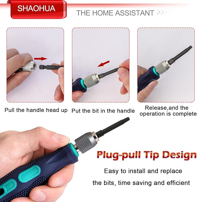10PCS Triangle Screwdriver Set, S2 Steel Quick Change Bit Driver, Triangle Drill Bit Set Sizes TA12/14/16/18/20/23/25/27/30, 1/4 Inch Hex Head 2.55"(65mm) Triangle Head Screwdriver