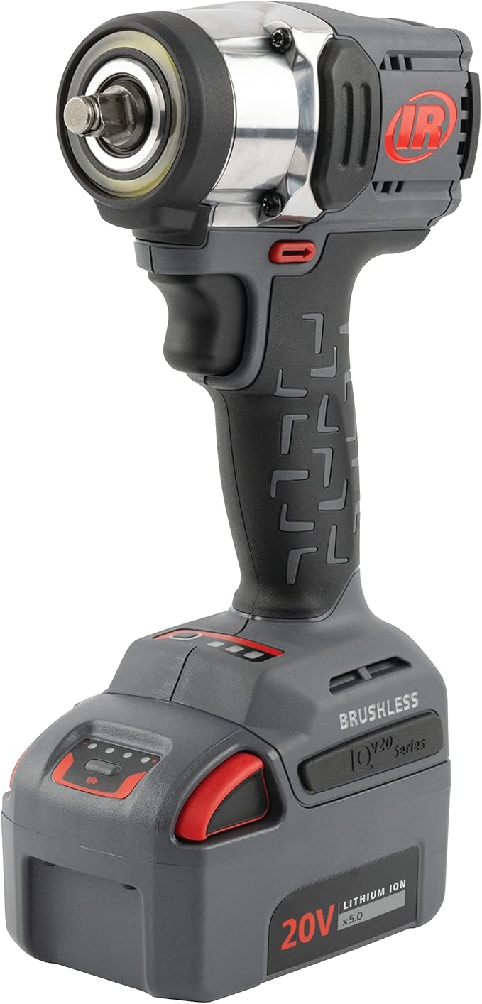 Ingersoll Rand W3131-K22 20V 3/8" Cordless Impact Wrench 2 Battery Kit, Mid-Torque, Compact, Pistol Grip