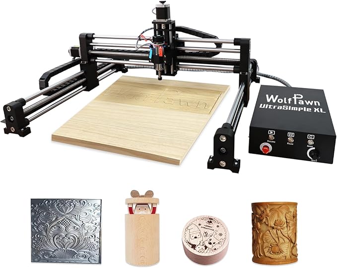 Upgraded CNC Router Machine,3-Axis Grbl Conrol Milling Machine for Wood Acrylic Aluminum,Engraving Milling Machine for Wood Aluminum Cutting to Linear Rails (Style - B, 39.4in)