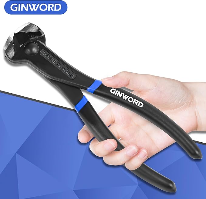 7 Inch Nail Puller, Nail Remover Tool, End Cutting Pliers, Carpenter Tools, Nail Pulling Pliers, End Nippers, Nippers Tool for Pulling Nails and Cutting Wires