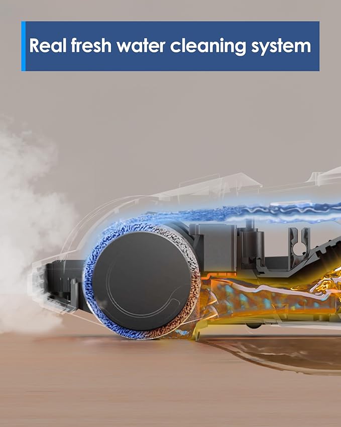 Tineco iFLOOR 5 Steam Wet Dry Vacuum All-in-one, Steam Mop Hardwood Floor Cleaner Great for Sticky Messes, 248??High-Temp Steam, Self-Cleaning with steam