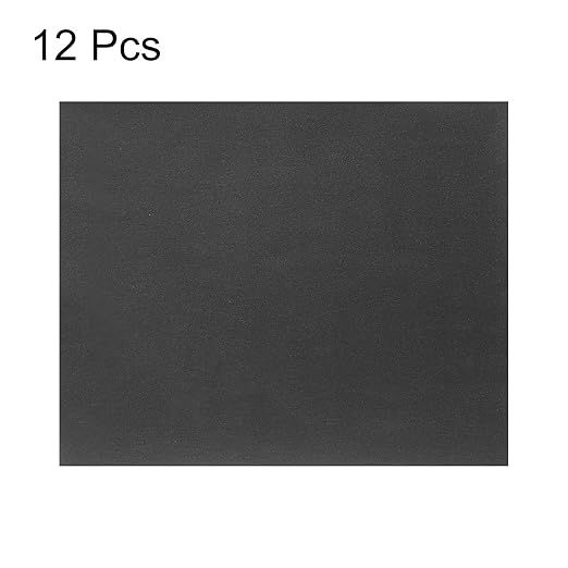 HARFINGTON 12pcs Sandpaper 1000 Grit 9 x 11 Inch A-Weight Backing Silicon Carbide Abrasive Wet Dry Sanding Sheets for Wood Finishing, Metal Sanding, Automotive Polishing