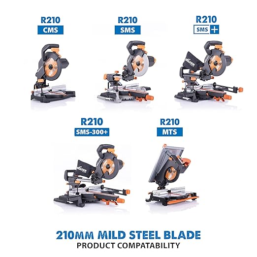 Evolution Power Tools, Professional Blade for Cutting Mild Steel and Ferrous Metal, TCT Saw Blade 10 Inch, Wen, Table Saw Accessories, 52-Teeth, 1 Inch Arbor, 10BLADEST, One Per Pack