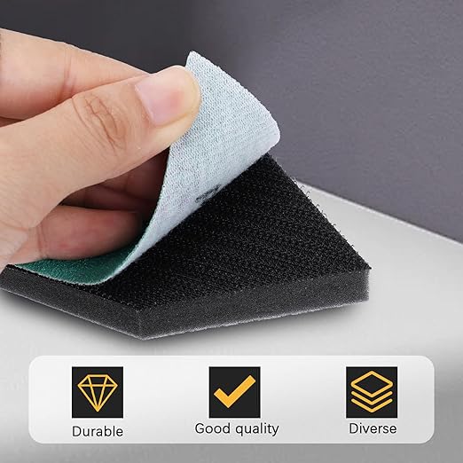 80 Pack Box Triangle Sanding Sheets 90 * 65mm Fits M12 Sanders竊?0, 80竊?20, 240 Grit (20 of Each) Heavy Duty Hook & Loop Detail Sanding Paper