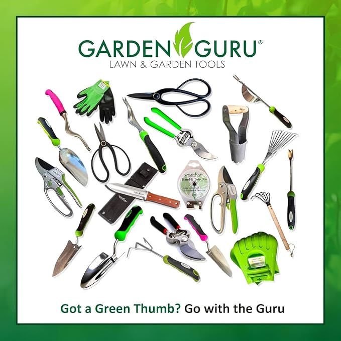 Garden Guru Classic Bypass Pruning Shears Clippers ??Heavy Duty Forged Steel Garden Pruners ??Safety Lock ??Non Slip Comfort Grips ??Cuts up to 1????Professional Bypass Pruners for Gardening (2 Pack)