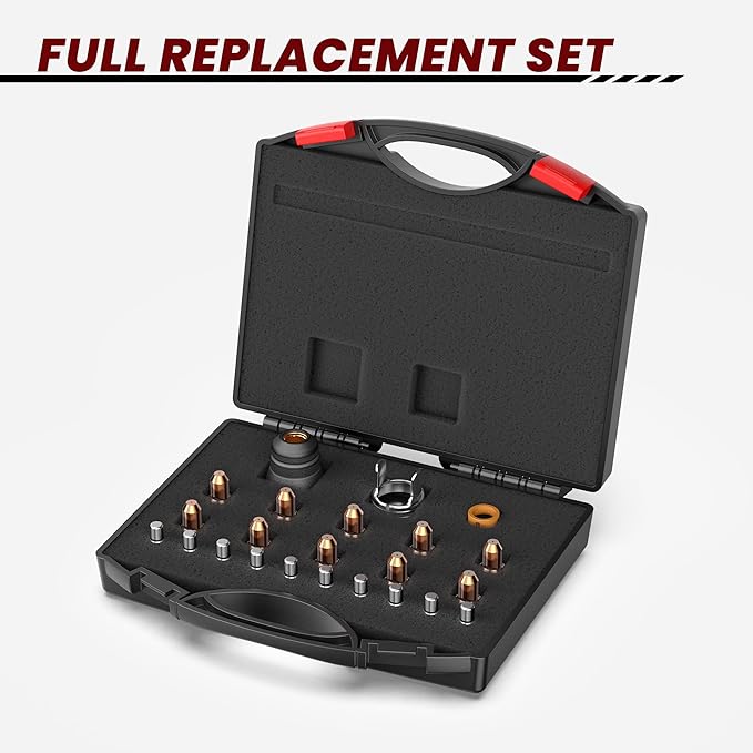bestarc Blow Back Plasma Cutter Torch Consumables, 23Pcs Cutting Torch Tip Nozzles Kit with Suitcase For BTC500XP, BTC650XP, CUT55XP, CUT60XP, CUT-65DS PRO CUT-60DS PRO, CUT-55DS PRO