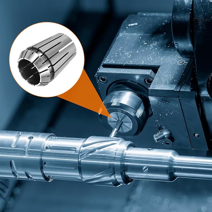 HARFINGTON Spring Collet Chuck ER25 18mm 65Mn Spring Steel Precision Router Collets for CNC Engraving Milling Lathe Tool