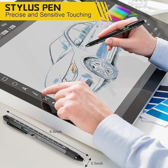 Father?셲 Day Gifts for Dad ??9-in-1 Multi-Tool Pen with Engraved Keychain, Unique Dad Gifts from Daughter Son Wife ??Birthday Gift for Men Who Have Everything, Handy Gadgets for Husband & Grandpa