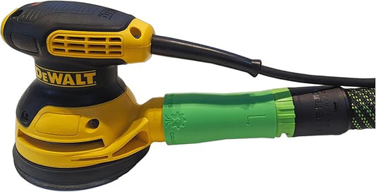 Vacuum Adapter for Dewalt Sanders to Festool hose - Superior Dust Collection - Galactic Gadgets (Festool 27mm - Neon Green)