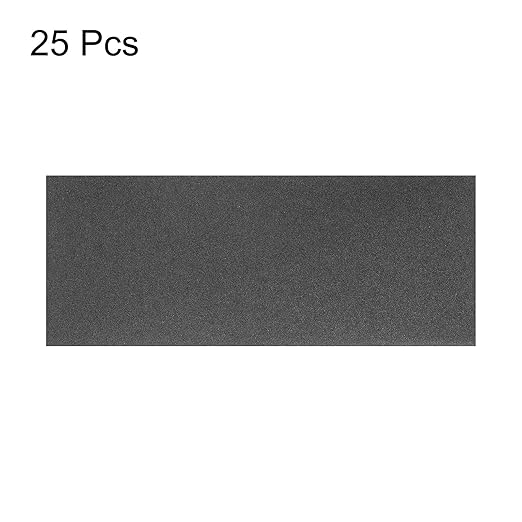 HARFINGTON 25pcs Sandpaper 220 Grit 9 x 3.6 Inch Waterproof Backing Silicon Carbide Abrasive Wet Dry Sanding Sheets for Wood Finishing, Metal Sanding, Automotive Polishing