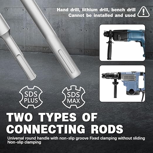 31Pcs Concrete Hole Saw Set, 30/40/50/65/80 100mm Masonry Hole Saw with SDS Plus & Max Shank Drill Bit Sets, Masonry Hole Saw Tool Set for Concrete,Brick,Cement,Stone,Wall Drilling.