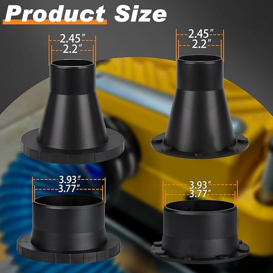 Magnetic Dust Collection Fittings for 4"&2-1/2??Dust Collectors Woodwork Shop Vacuum Hose,Two-to-Multi Magnetic Dust Collector System w/2PK Mag Connector+6Set 4"&2.5" Couplers,Quick Hose to 6 Machines