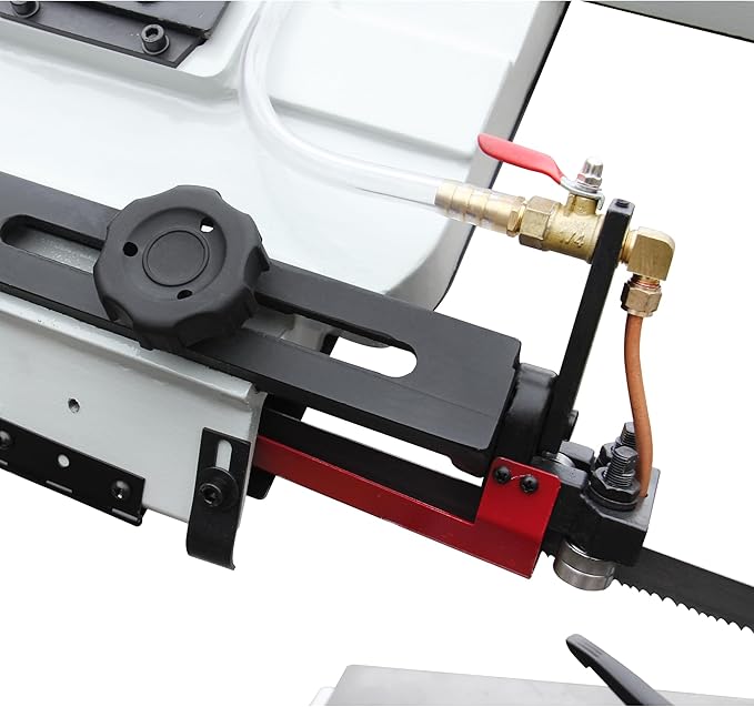 KAKA INDUSTRIAL Metal Band Saw,7x12 Inch(178x305mm) Rectangular Cutting Capacity,1.5HP Dual Voltage 115V/230V,Includes 3 Blades,Metal Horizontal Band Saw Hydraulic Feed, Steel Aluminum Alloy Bars