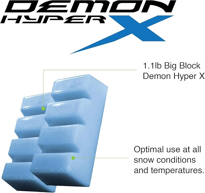 DEMON UNITED Snow Ready Ski Tuning Kit & Snowboard Tuning Kit with Iron- Includes 1.06 LBS of Wax - Good for Over 20 Ski or Snowboard Tune Ups