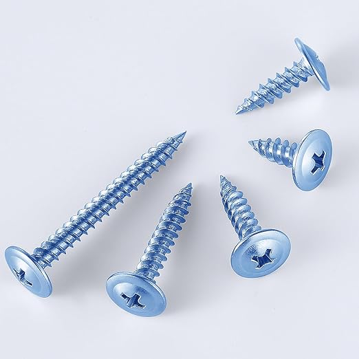 (300 pcs) Wensilon #10×3/4" Phillips Truss Head Wood Screws Galvanized Iron Quick Metal Self Tapping…
