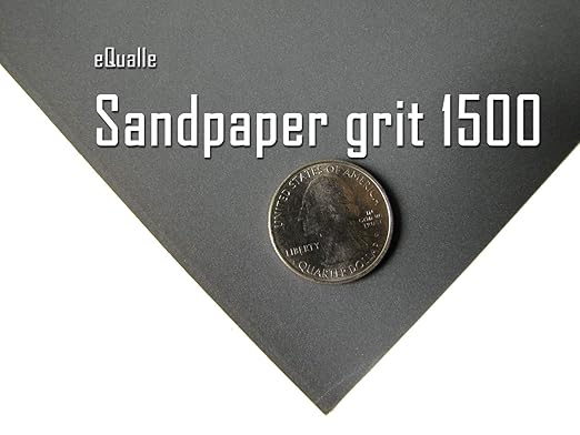 1500 Grit Sandpaper Sheets 50 Pack 9x11 in High-Performance Abrasive Fine Polishing Surface Preparation Wood Metal Paint Removal Lija para Preparaci처n De Pintura Woodworking Automotive Sanding