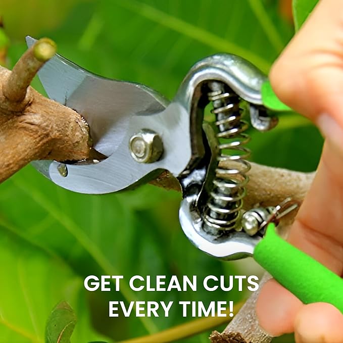 Garden Guru Classic Bypass Pruning Shears Clippers ??Heavy Duty Forged Steel Pruners ??Non Slip Comfort Grips ??Cuts up to 1??Diameter ??Professional Bypass Pruners for Gardening - 1 Case (60 Pcs)