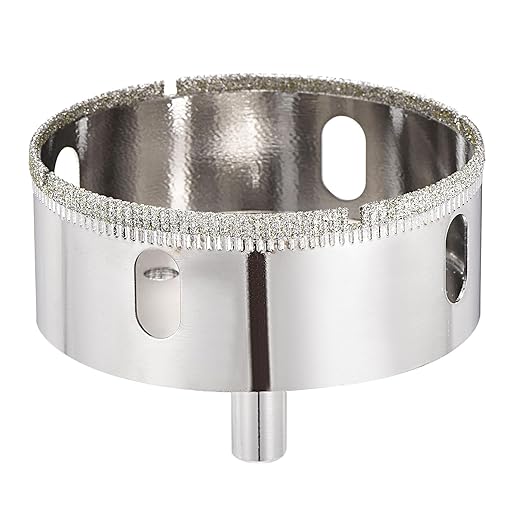 PATIKIL 2-7/8" (73mm) Diamond Hole Saw, Glass Diamond Hole Cutters Hollow Core Drill Bits for Fiberglass, Tile, Porcelain, Ceramic