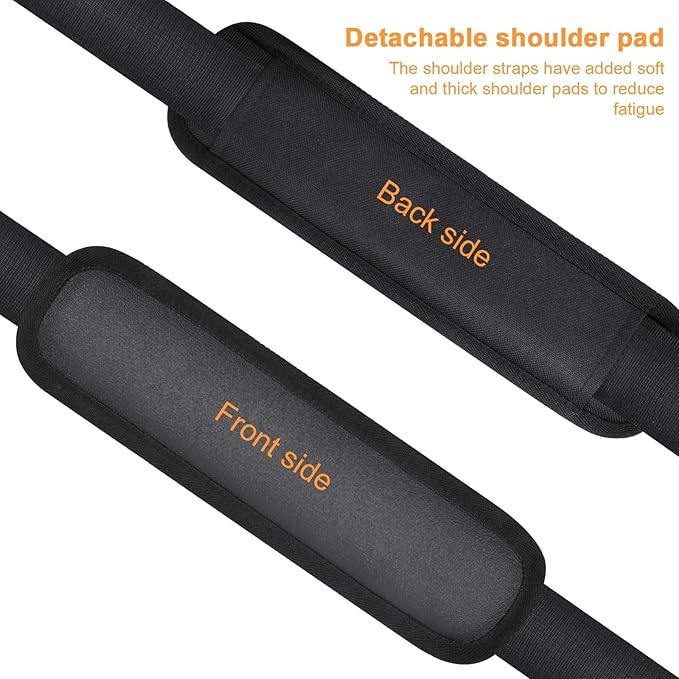 2-Pack Universal Shoulder Strap for Leaf Blower & String Trimmer, Compatible with WOLFMEN for EGO Power+ for WORX for LAZYBOI for LEAPUL for DEWALT for MZK for Greenworks for BLACK+DECKER-Black