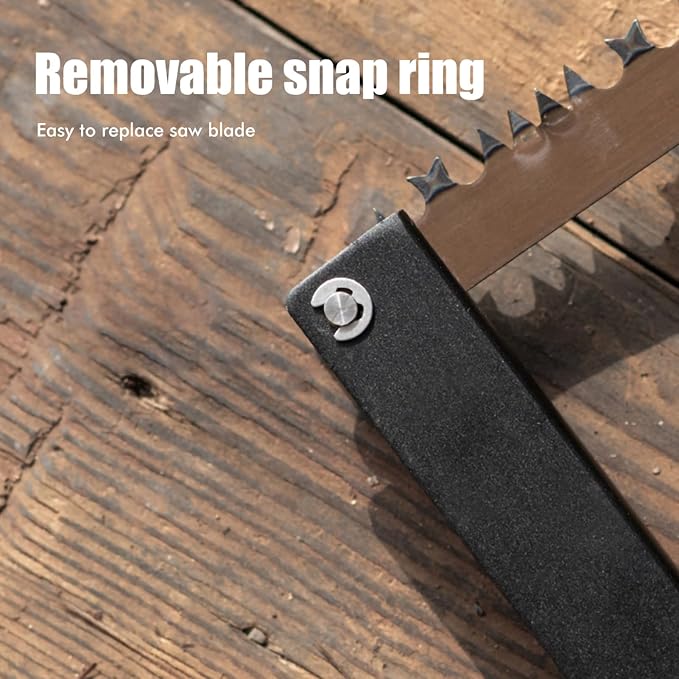 Folding Handsaw, High Manganese Steel + Aluminum Alloy + Nylon, Multifunctional Rectangular Saw for Outdoor Camping Woodworking (silver)