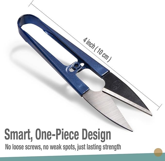 Beaditive Sewing Scissors (12-Piece Set) High-Carbon Steel Thread, Yarn, Embroidery Clippers | Handheld Snippers for Arts, Crafts, and DIY Projects | Multipurpose Use
