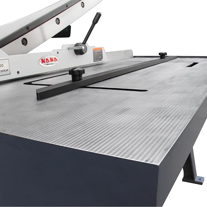 KAKA INDUSTRIAL Sheet Metal Shears,40-Inch 14Gauge (0.075 Inch) Guillotine Metal Shear,Sheet Cutter with Stand for Industrial Fabrication and Construction KHS-40