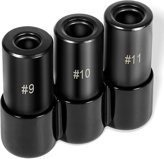 3-Piece 70940 Tap Socket Set, 5/8?쇺?11/16?쇺?3/4?쇺?Tap Sockets #9#10#11, For Larger Fractional M.C.T.I. Standard taps, Use with 1/2?쒾quare Drive (70940, Large)