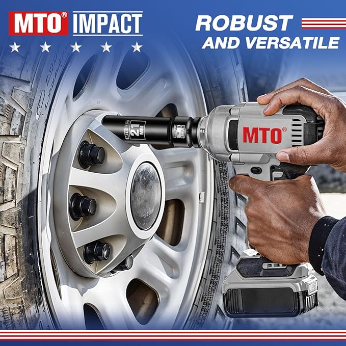 MTO 3/4" Female to 1" Male Impact Socket Adapter, 3/4-Inch Impact Socket Adapter, Chrome Molybdenum Alloy Steel